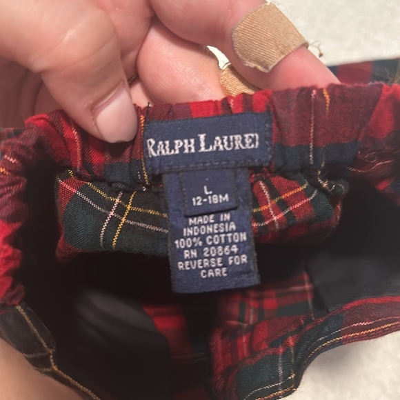 RALPH LAUREN PLAID PANTS - Picture 3 of 4